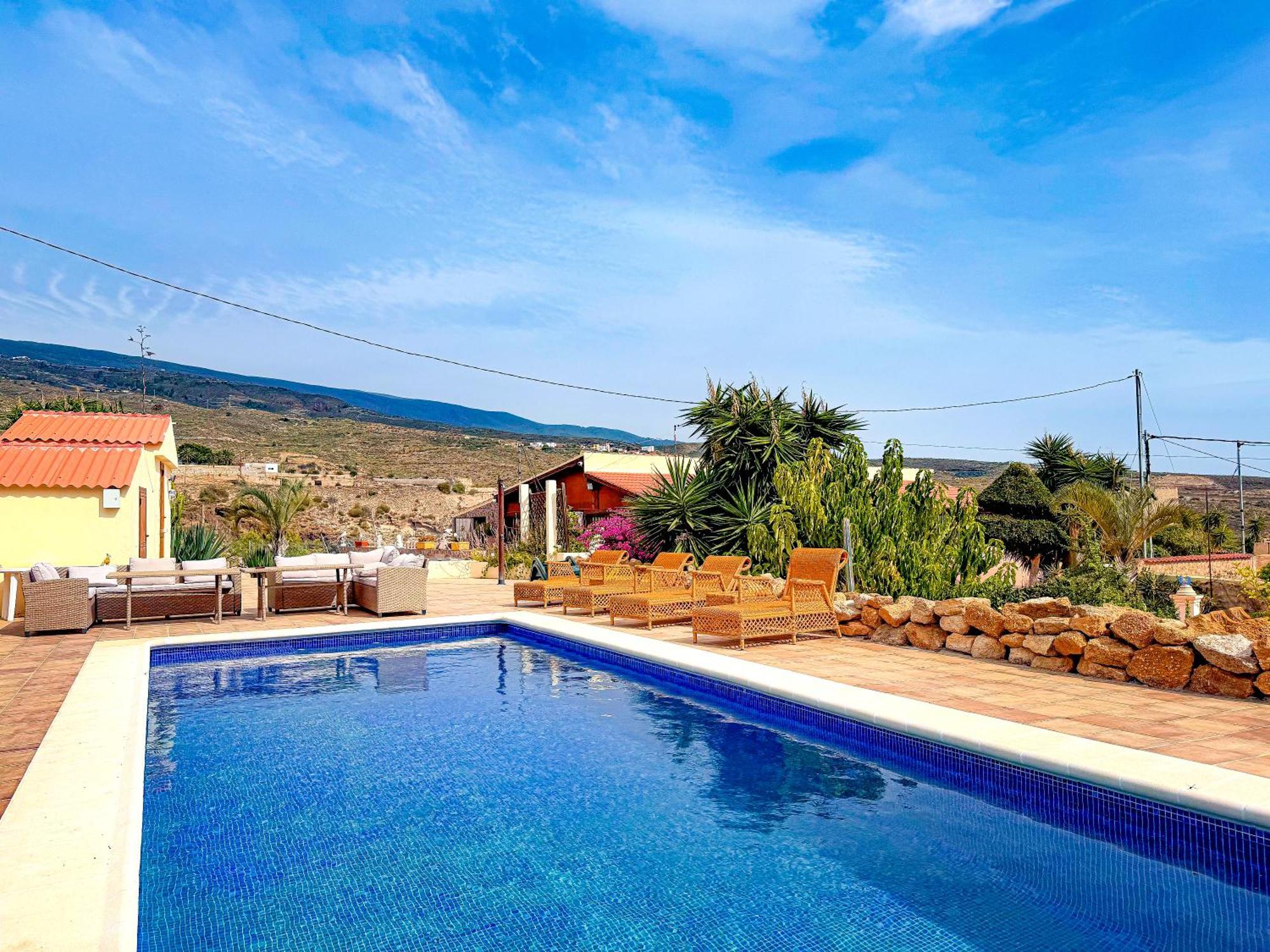 Exquisite Rural House With Garden, Pool And Sea Views Villa Arico Viejo Luaran gambar