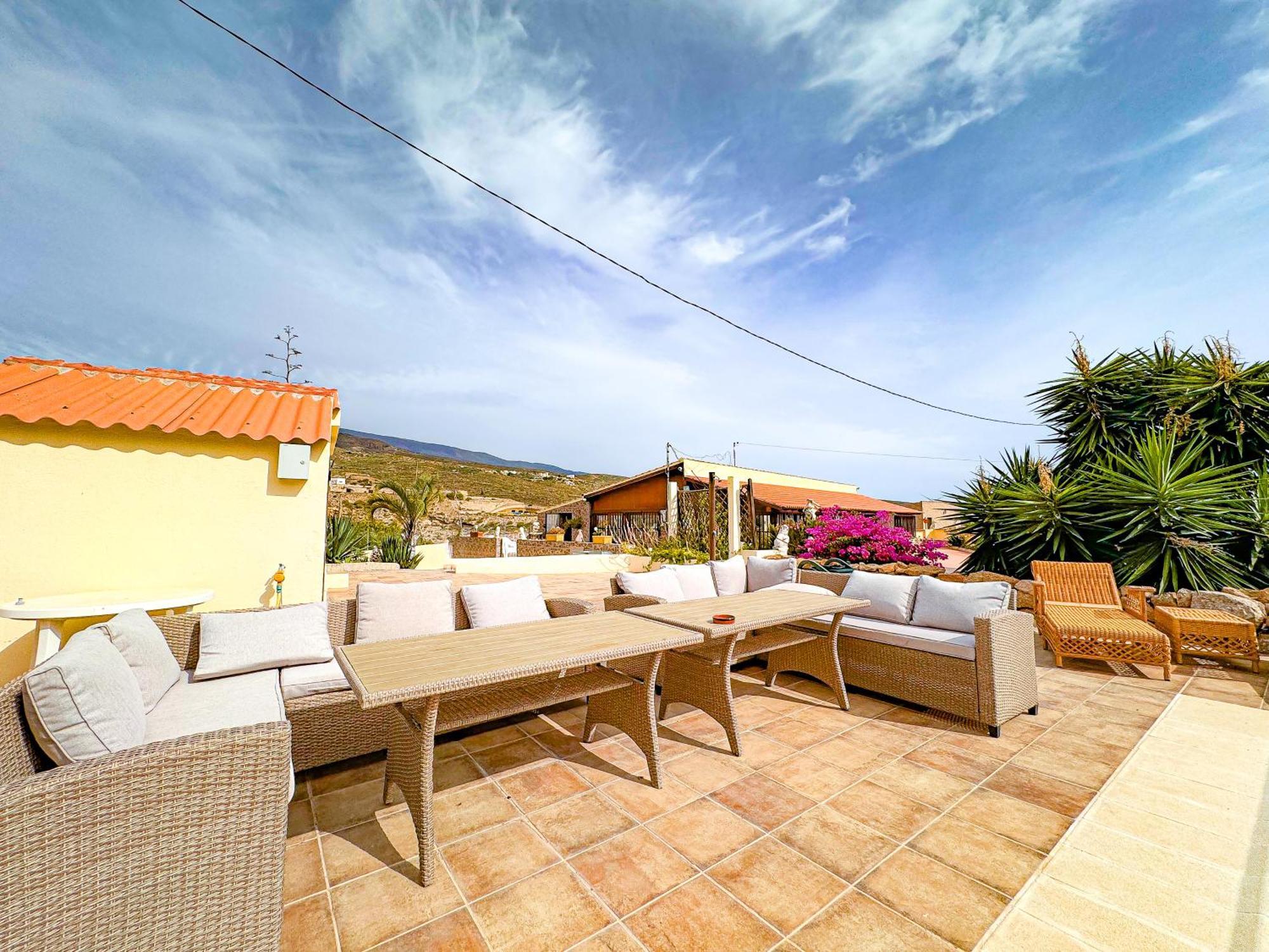 Exquisite Rural House With Garden, Pool And Sea Views Villa Arico Viejo Luaran gambar